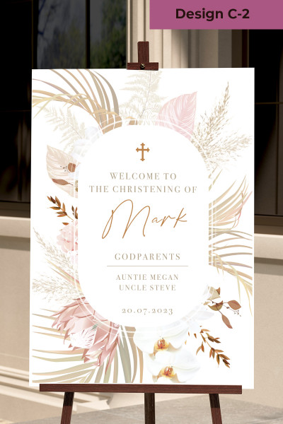 Christening Welcome Sign