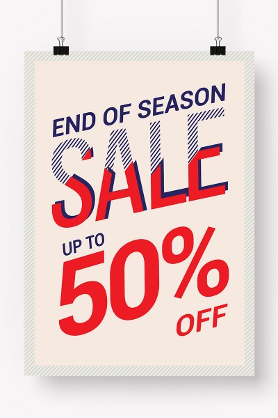End Of Season Sale Up To 50% Off A1 Size