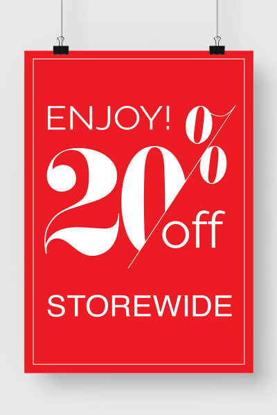 Enjoy 20% Off Storewide A2 Size
