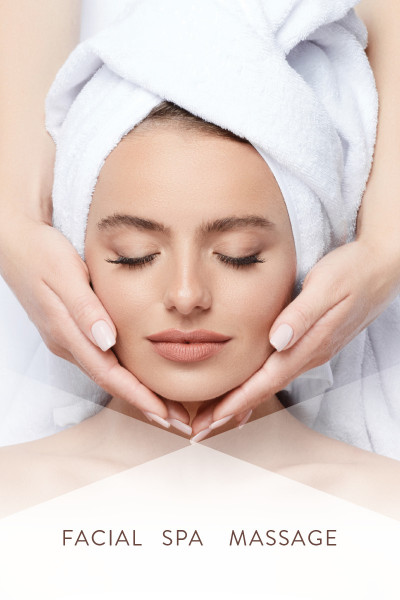Facial Spa Massage Poster A4, A3 & A2 Sizes