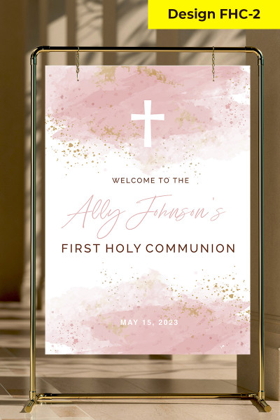 Holy Communion Welcome Sign